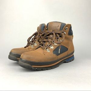 G.h. Bass Men’s Vintage Leather Hiking Boots Size 8 Brown